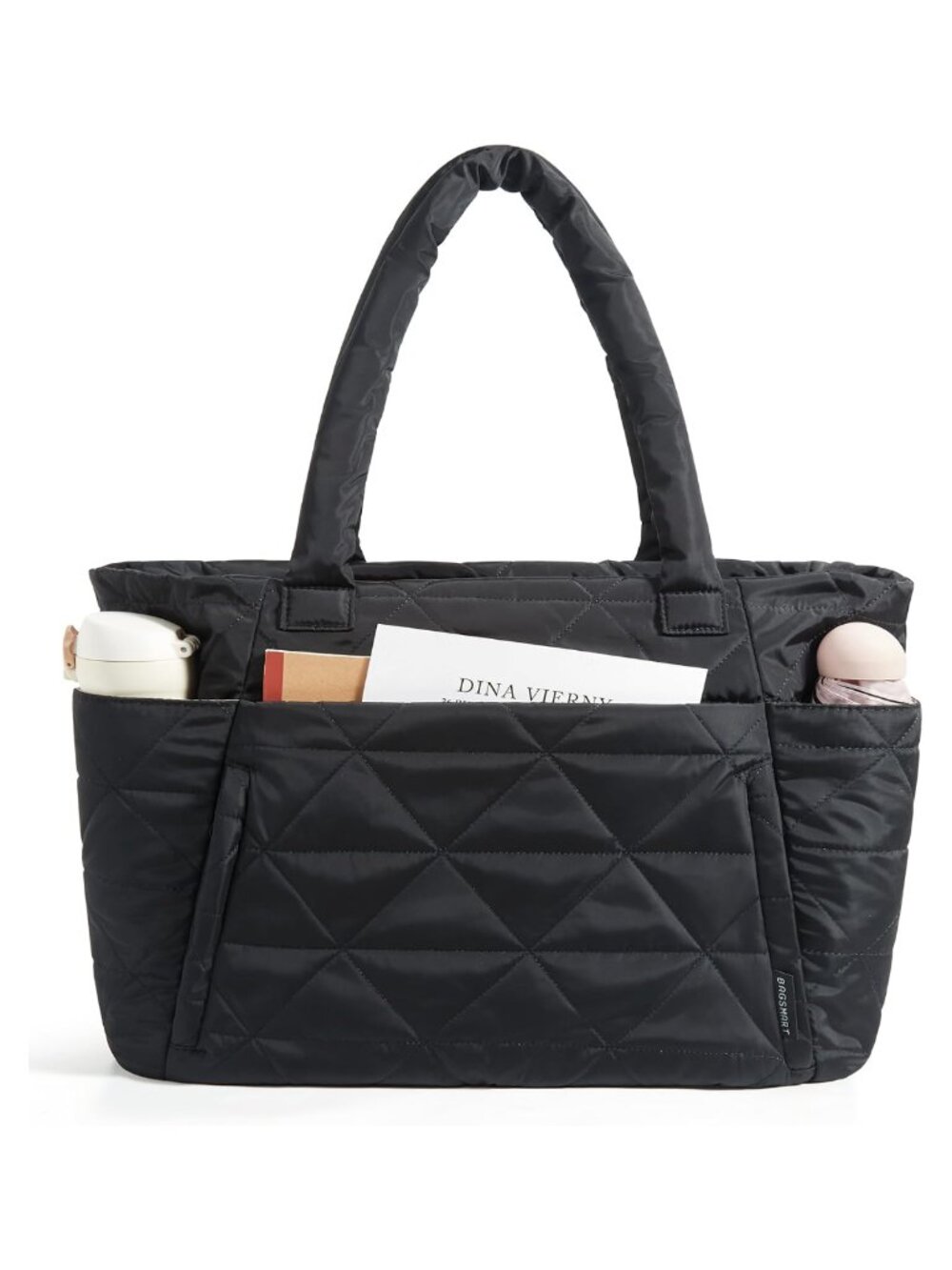 Puffer Tote Bag Lightweight Large Shoulder Bag for Work